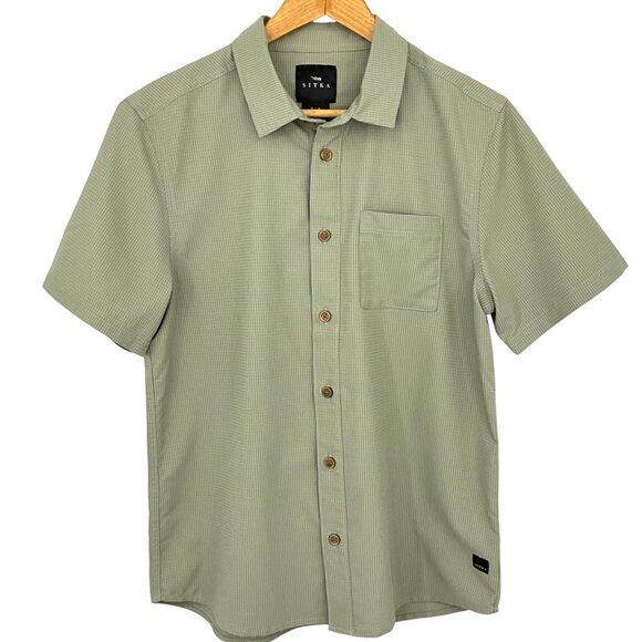 Sitka Gear Other - Sitka Gear Mojave Shirt Short Sleeve Mens Green Grid Button Down Size Medium M